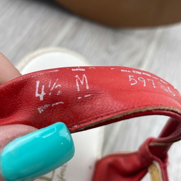 Penaljo Womens Strappy Multicolor Leather Open Toe Heels Size 4.5 - Picture 8 of 11